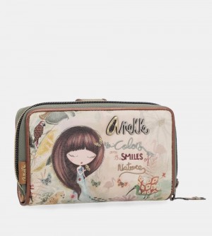 Anekke Amazonia Medium Rfid Embossed Wallet Geldbörse Damen | NXHPJ-6249