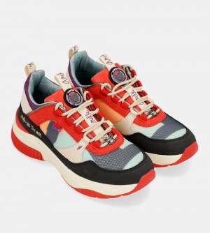 Anekke Fashion Red Sneakers Sneakers Damen | EHPLG-4570
